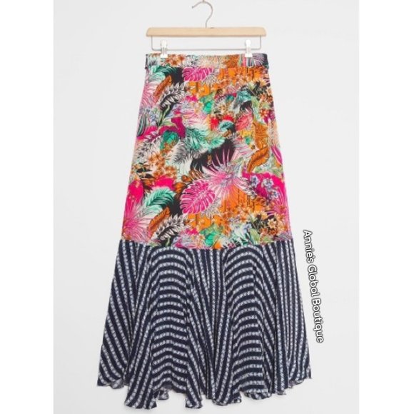 HTF NWT ANTHROPOLOGIE Bhanuni Hanna Maxi Skirt - Picture 7 of 9